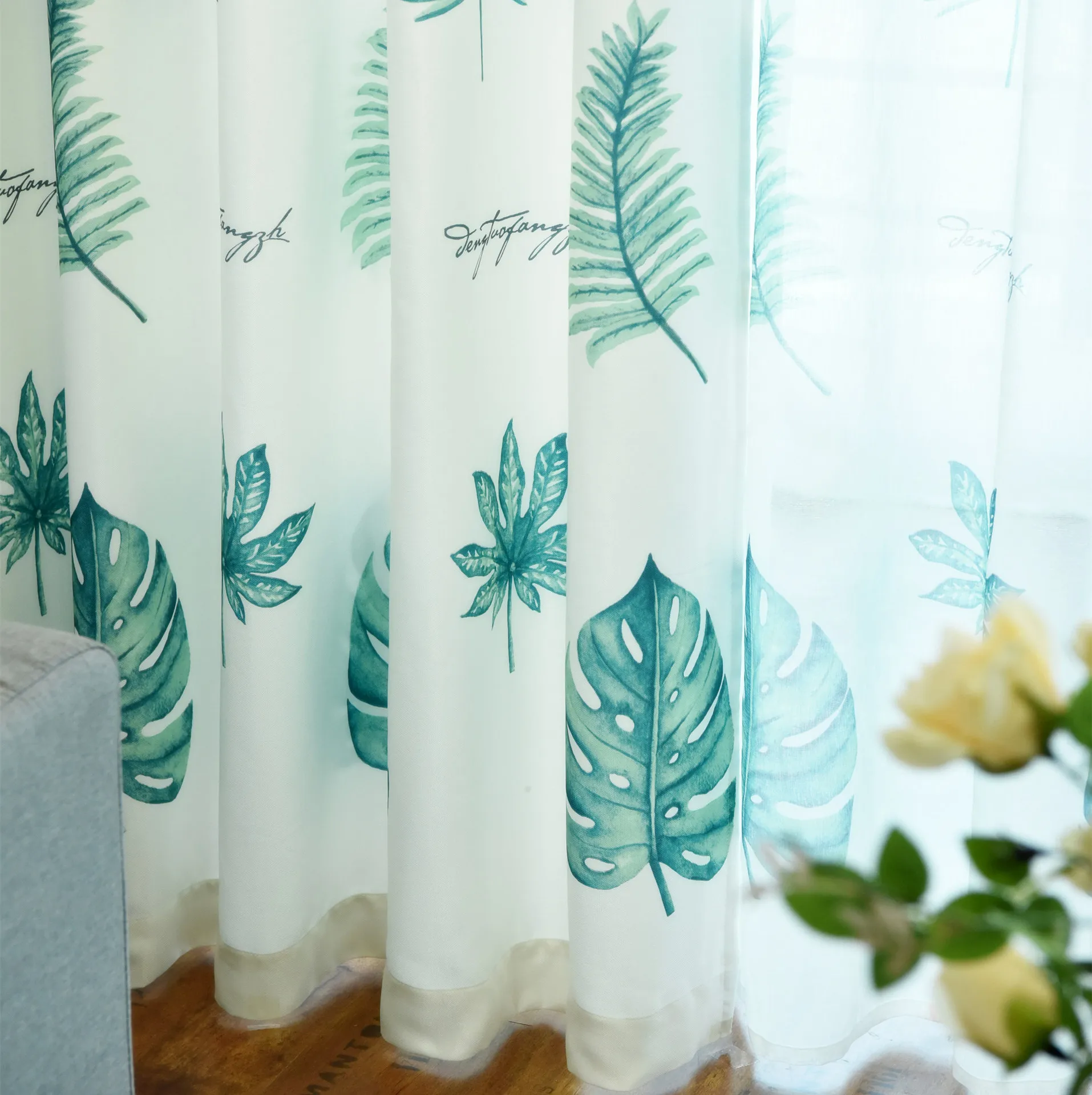 Простые современные эргономичные хлопковые шторы для гостиной столовой спальни