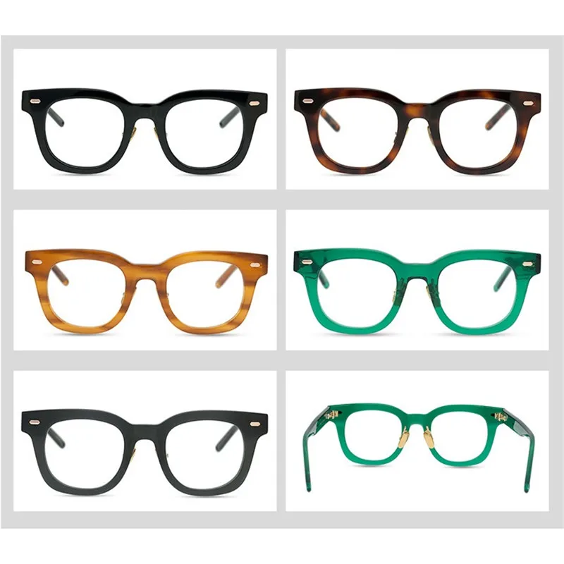 Zerosun очки в оправе для мужчин и женщин мужские ацетатные толстые черные