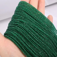 artificial stone beaded faceted small bead emeralds loose isolation beads for jewelry making diy bracelet necklace accessories