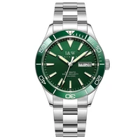 switzerland luxury brand automatic mechanical watch men gmt 100m waterproof diving sport green water ghost wrist watches for men