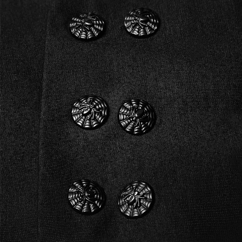 Панк рейв Новый Готический Ведьма черный Мягкая вязаная ткань платье оверсайз