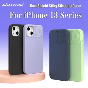 for iphone 13 pro max case nillkin camshield silky silicone slide lens case protects camera privacy shell for iphone 13 cover free global shipping