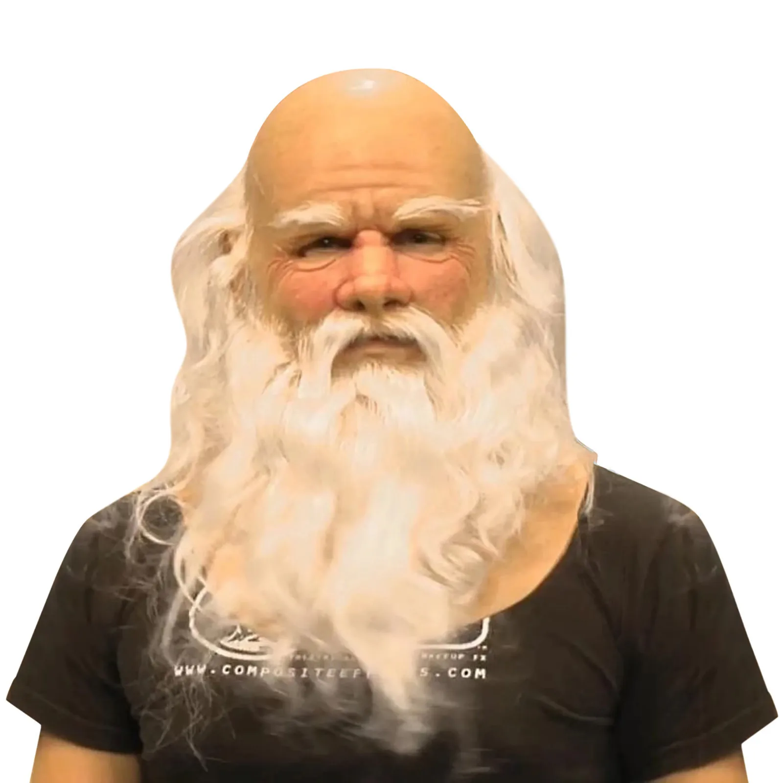 

Santa Claus realistic decorations headgear mask old man Christmas holiday funny mask soft Santa adult masks Creativity mascaras