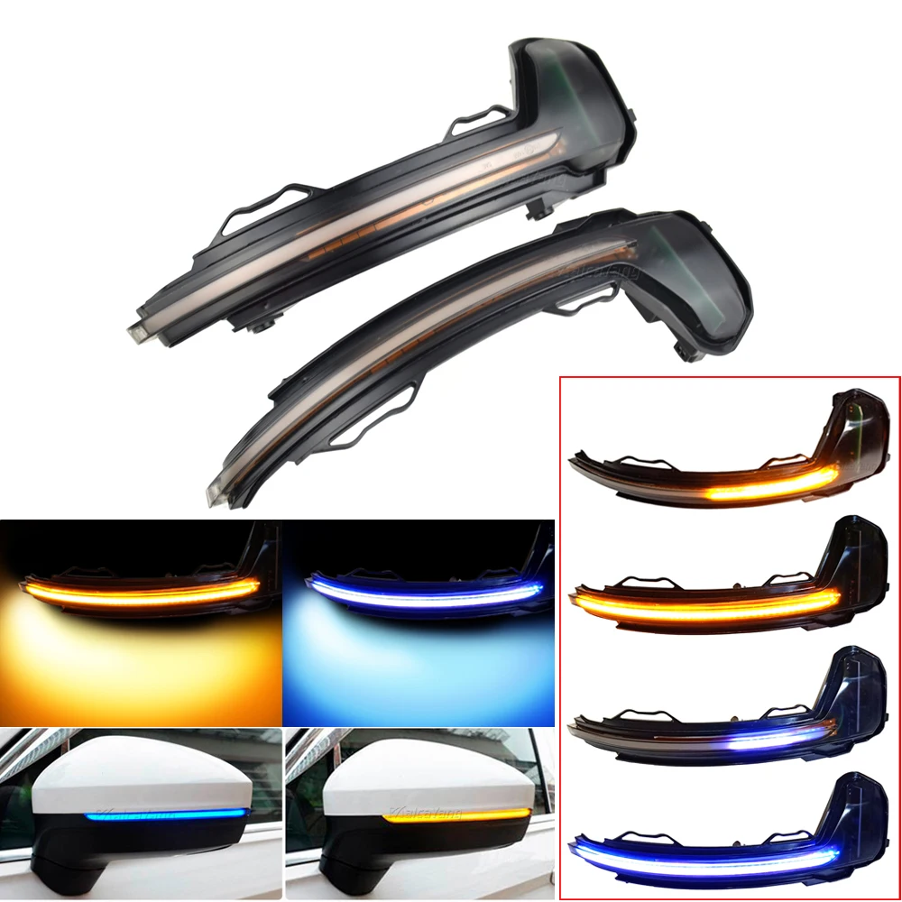 

For VW Tiguan MK2 2017 2018 Touareg MK3 (EU) LED Dynamic Turn Signal Light Side Wing Rearview Mirror Indicator Sequential