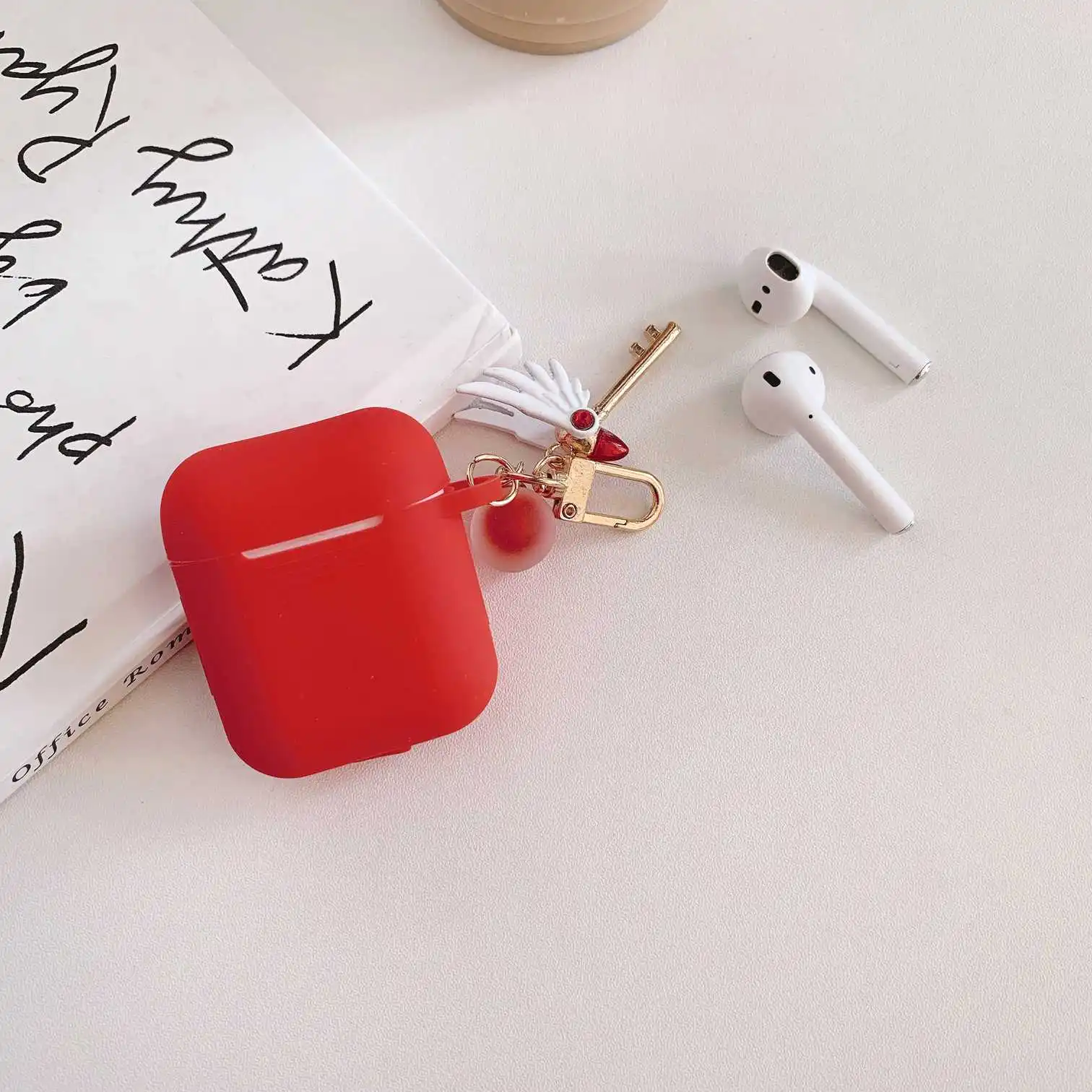 E2 Чехол для Air pods 1/2 для AirPods Pro с милым рисунком и кольцом для ключей, роскошные аксессуары, брелок, силиконовый чехол s, чехол для наушников - Цвет: E2