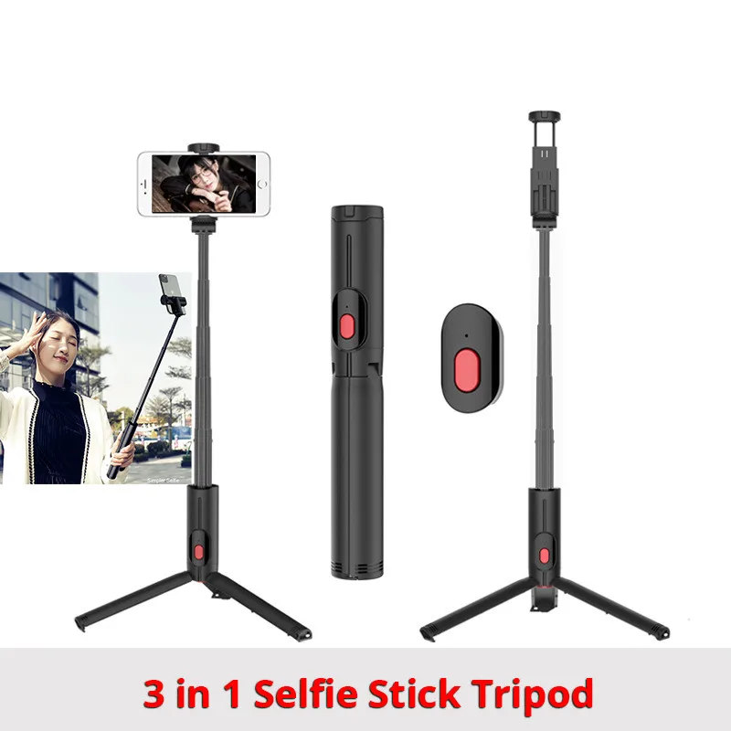 

New Wireless Bluetooth Selfie Stick Tripod Foldable Tripod Monopods Universal for Smart Phones for Gopro Sports Action Camera