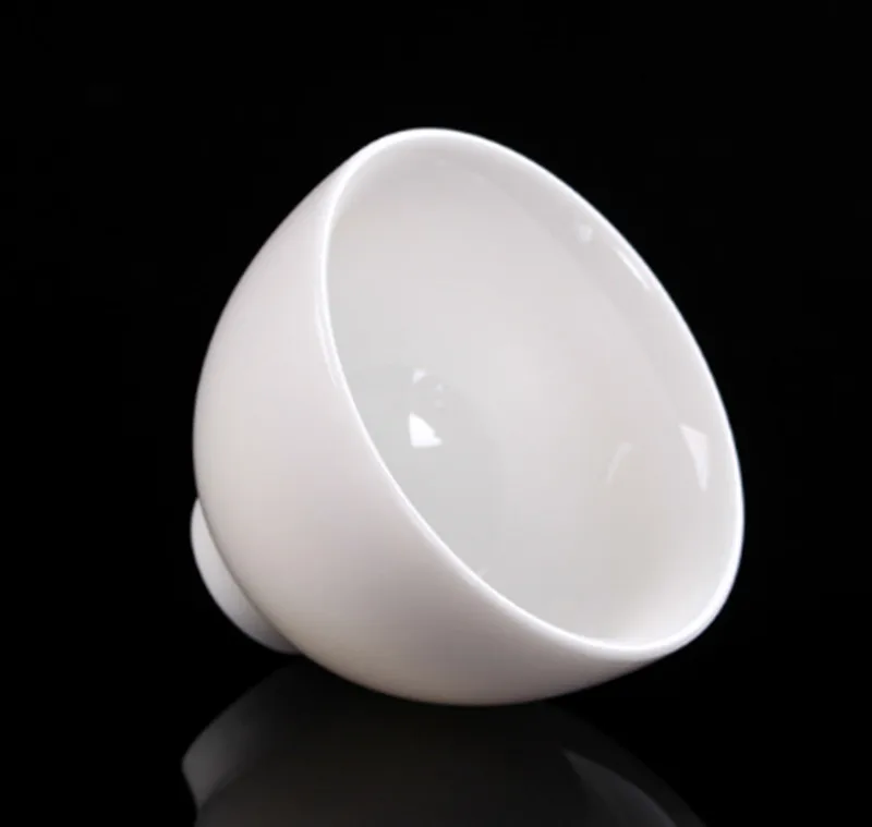 Высококачественная керамическая чашка ручной работы чисто белый фарфор Zen