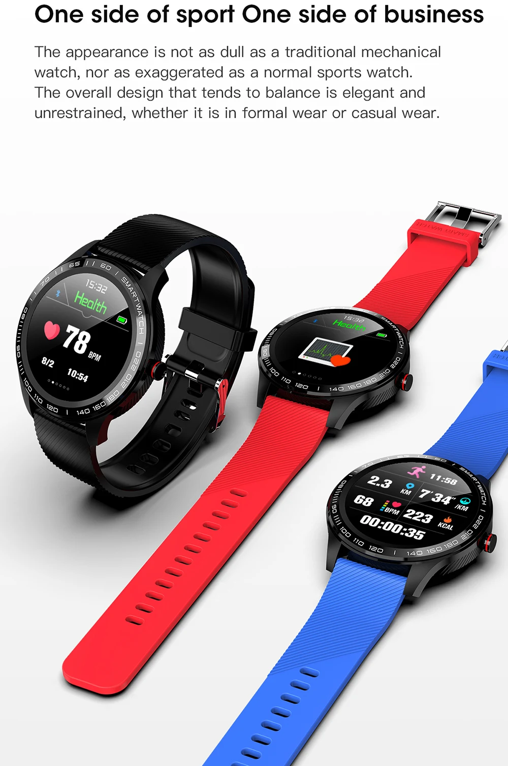 Смарт-часы Greentiger ECG PPG L9, IP68, водонепроницаемые, несколько видов спорта, пульсометр, Bluetooth, умные часы, кровяное давление, кислород, против L5, L7