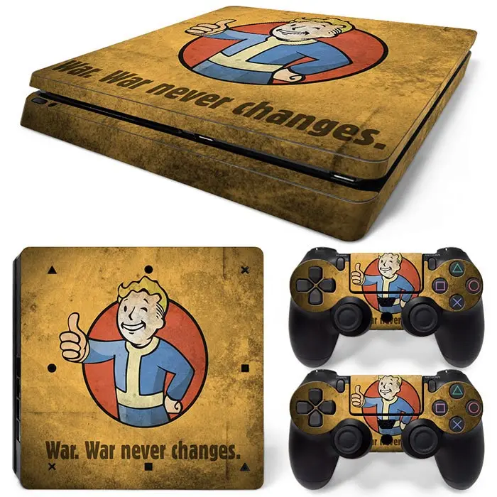 Мультяшный дизайн для PS4 тонкая консоль и контроллеры наклейки для ps4 тонкая кожа Наклейка для ps4 тонкая виниловая наклейка