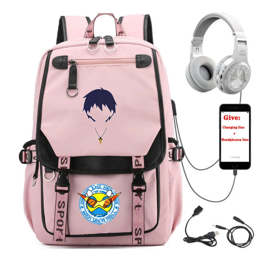 

Anime Tengen Toppa Backpack Women Men Travel Backpack Student School Book Bag Teenagers Laptop Packsack