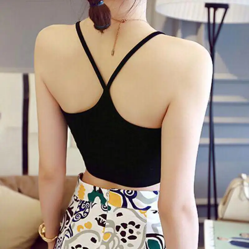 Женские летние топы 2021 корейские модные однотонные привлекательные облегающие