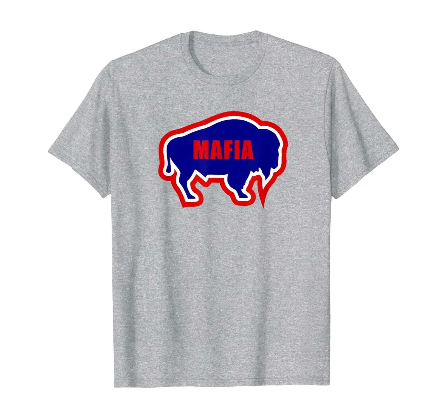 

Bills Mafia Red White and Blue Buffalo T-Shirt