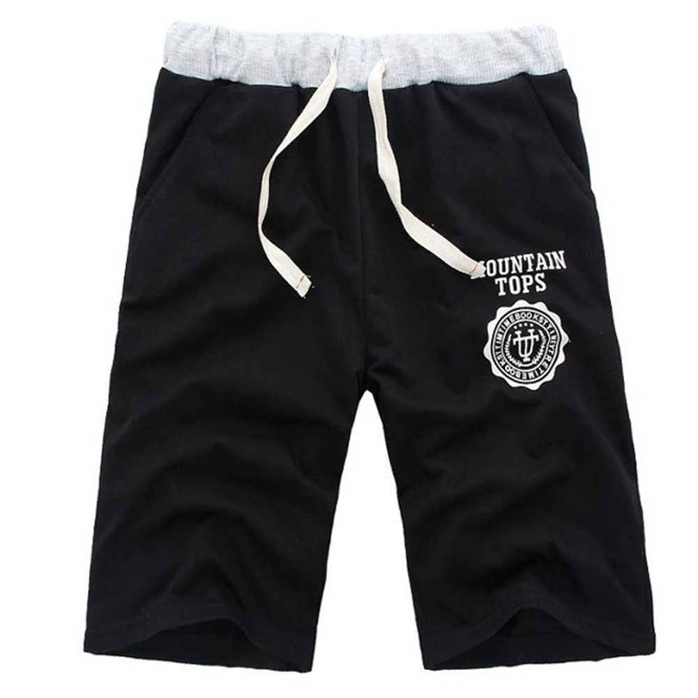 Шорты мужские с эластичным поясом модные штаны для дома и пляжа карманами