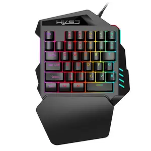 35 Keys One-Handed RGB Mechanical Gaming Keyboard LED Left Hand Mini
Keypad For Mobile Game PC PS4 Xbox LOL PUBG Games