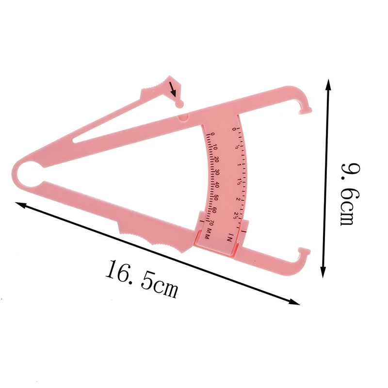 

1PC Body Fat Caliper Body Fat Tester Skinfold Measurement Tape with Measurement Chart Outdoor Fitness Equipment