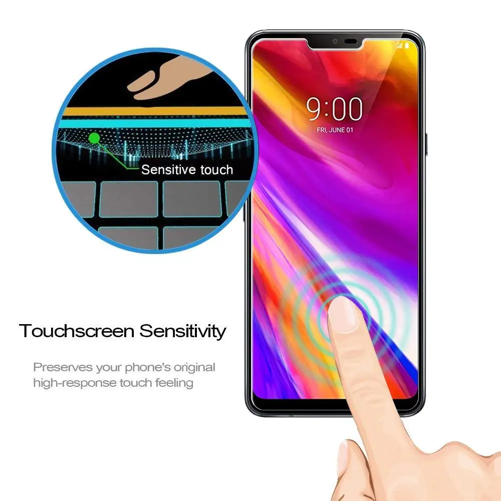 2.5D полное покрытие закаленное стекло для LG V50 G7 PLUS Мощная защита экрана G8 G8S ThinQ/LG