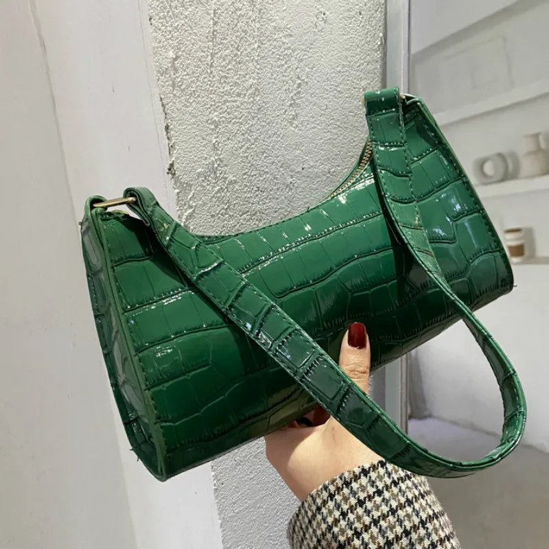 

Модная Изысканная сумка для покупок, повседневные женские сумки-тоуты в стиле ретро, сумки на плечо, женская кожаная однотонная сумка на цеп...