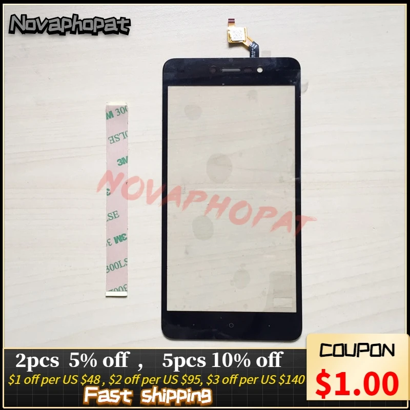 Novaphopat 5 дюймов черный/золотой/белый сенсорный Экран для BQ 5591 джинсы планшета