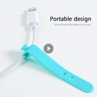 4 шт.компл. многоцелевой Настольный держатель для кабеля телефона зажим для наушников органайзер для зарядного устройства держатель для провода силиконовый держатель