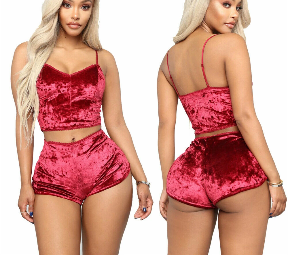 Топ женское нижнее белье сексуальное Пижама бархатный топ бюстгальтер трусики