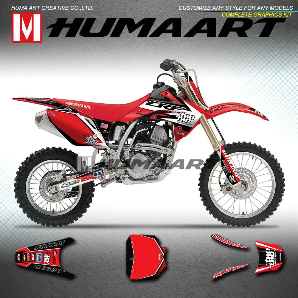 HUMAART Мотокросс Графика Байк наклейки комплект для CRF 150 R CRF150R 2007 2008 2009 2010 2011 2012 2013 2014
