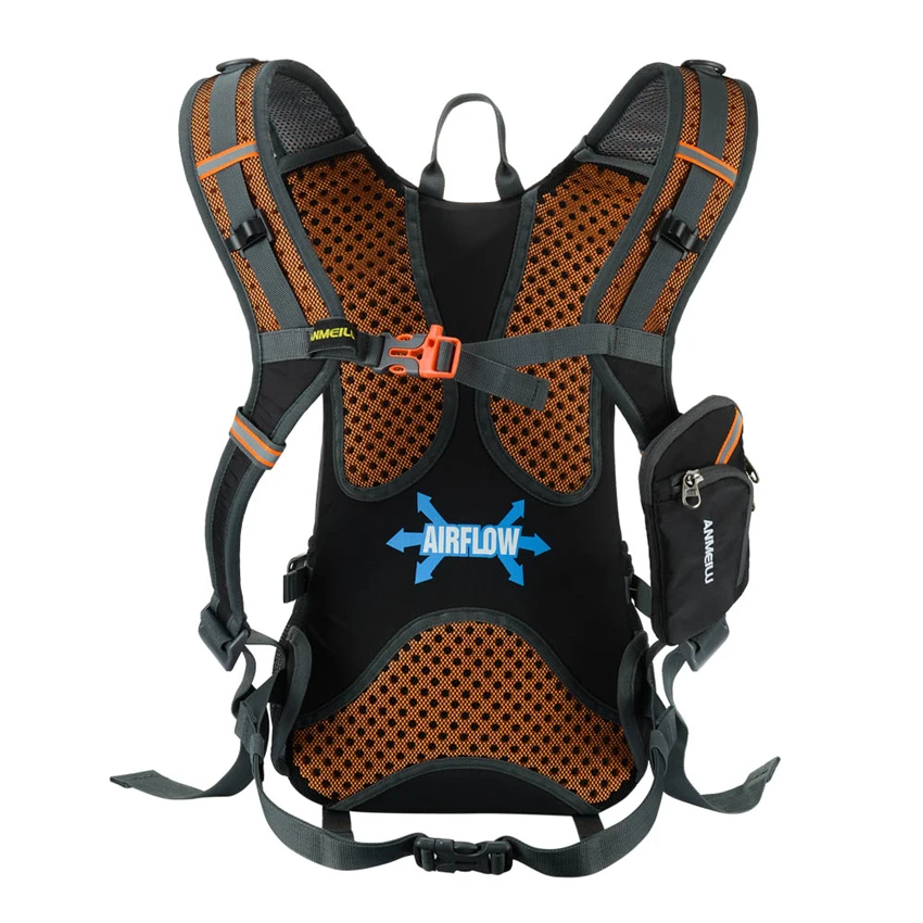 Breathable Cycling Backpack Bicycle Bag Rain Cover Gym Accessories Men Sports Hiking Riding Camping Hydration 18L Bike Backpack