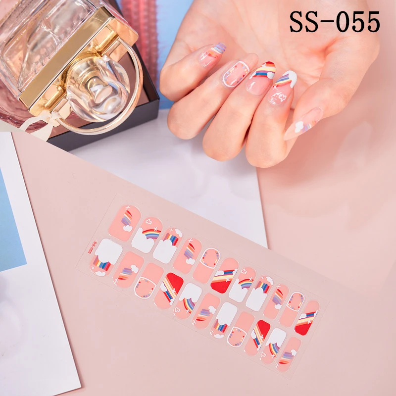 22 наклеек/лист новый СС серии исскуство ногати наклейки блестками лист простой