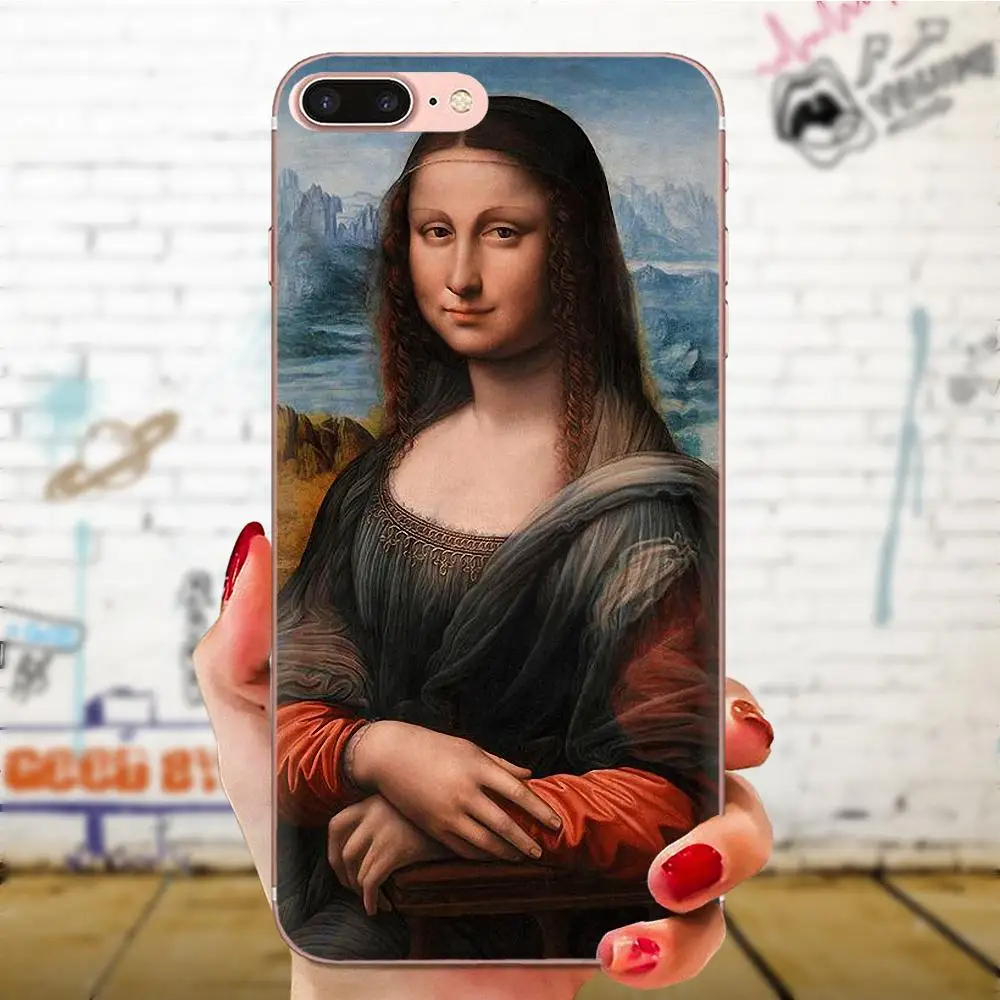 TPU Skin Painting For Samsung Galaxy Note 5 8 9 S3 S4 S5 S6 S7 S8 S9 S10 5G mini Edge Plus Lite Mona Lisa | Мобильные телефоны и