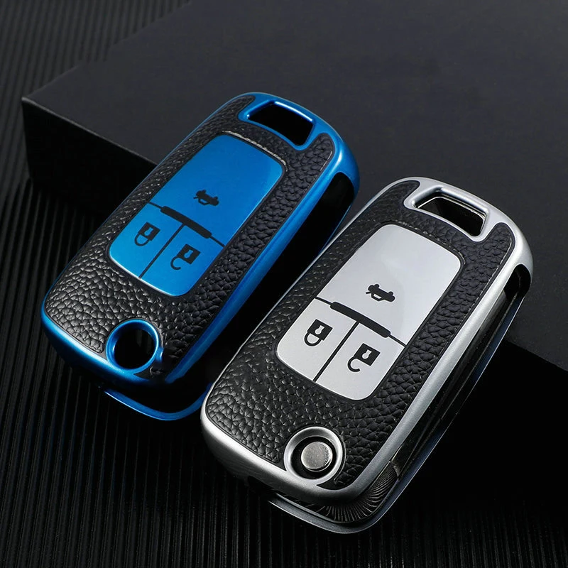 

Car Accessories Leather TPU Key Cover Case Fob For Chevrolet Cruze Trax Opel Astra Corsa Meriva Zafira Antara J Soft Protection