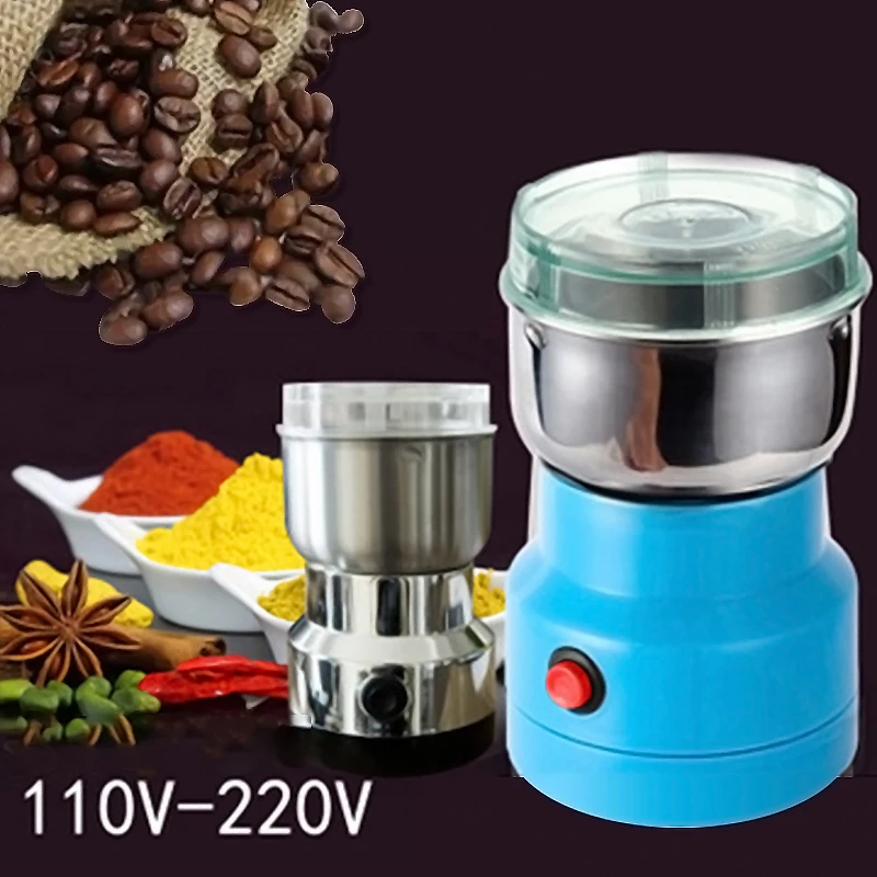 Электрическая кофемолка кухонный измельчитель для зерен злаков орехов бобов