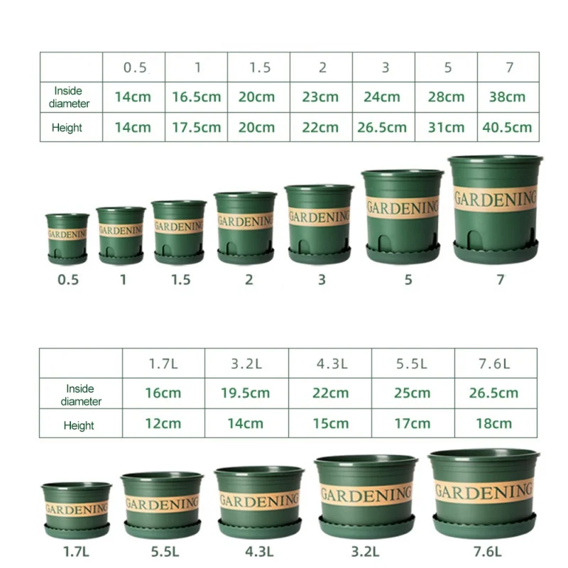 Цветочных горшков под заказ не сужающийся книзу массивный Root регулируемых