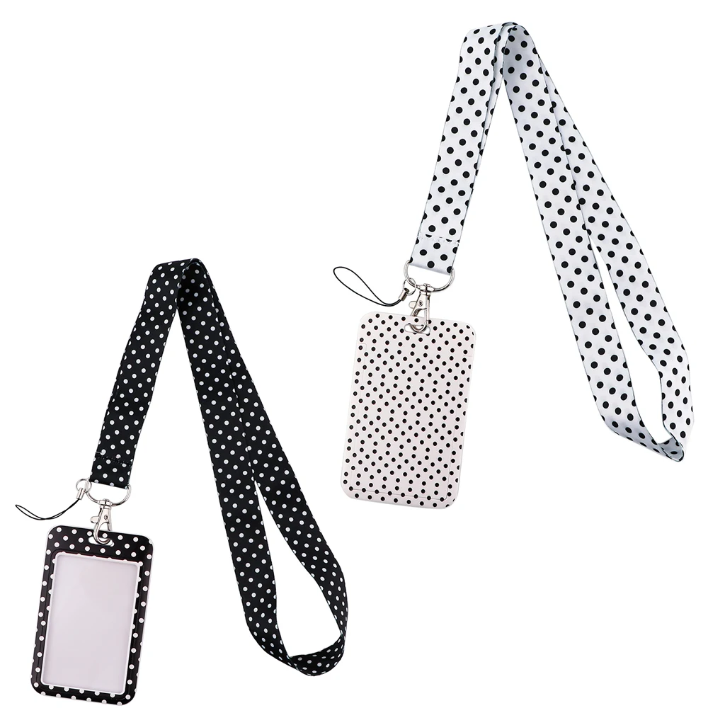 

K3019 Wave Point Lanyard Neck Strap Art Fashion Lanyards Bus ID Name Work Card Holder Accessories Decorations Kids Gifts