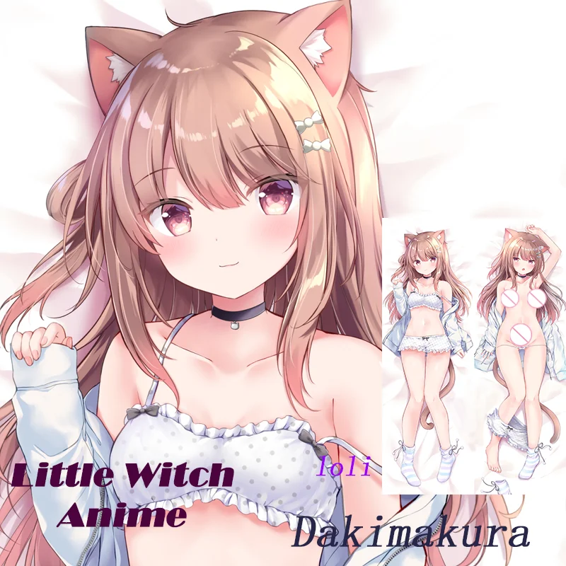 Двусторонняя наволочка для подушки с принтом кошки лоли из аниме дакимакура в