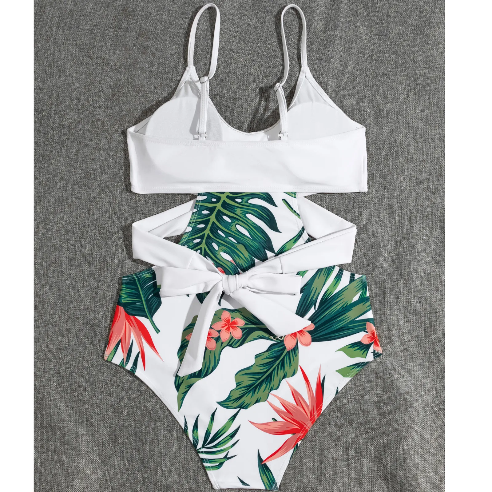 

Bikini 2021 Woman Plus Size Swimwear Push Up Padded Mesh Splicing Bikini One Piece Swimsuit Women's Bathing Suits swimsuit