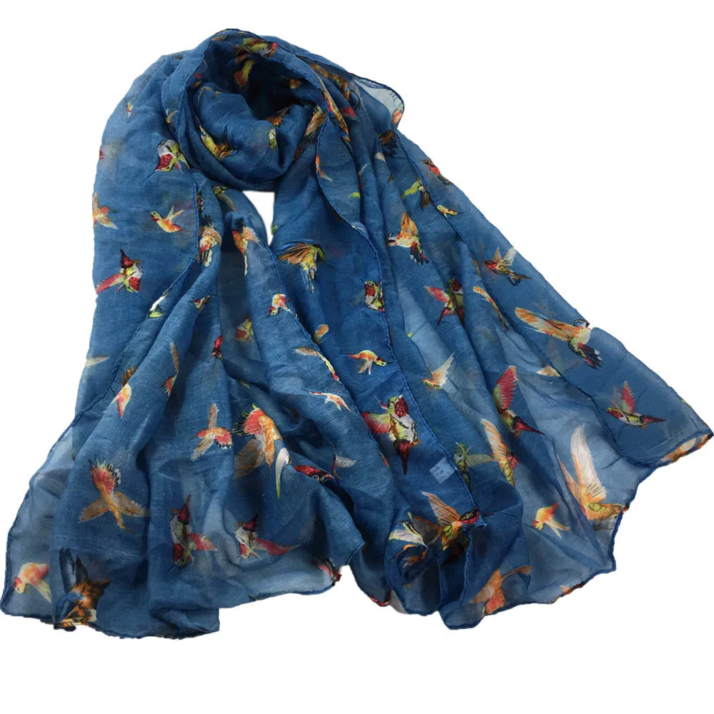 Thin Shawls Floral Print Satin Scarf Elegant Women Printing Long Soft Paris Yarn Wrap Shawl Stole Pashmina Scarves | Аксессуары для