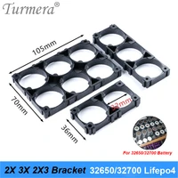 turmera 2x 3x 2x3 32650 32700 lifepo4 battery bracket holder safe anti vibration plastic case for 12v uninterrupted power supply