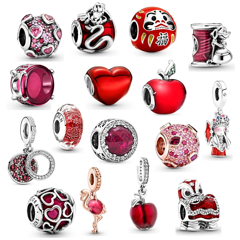 

Hot Sale Jewelry Women Fit Original Pandora Bracelets Beadeds DIY Charms Schmuck 925 Sterling Silver Pulseras Para Parejas Beads