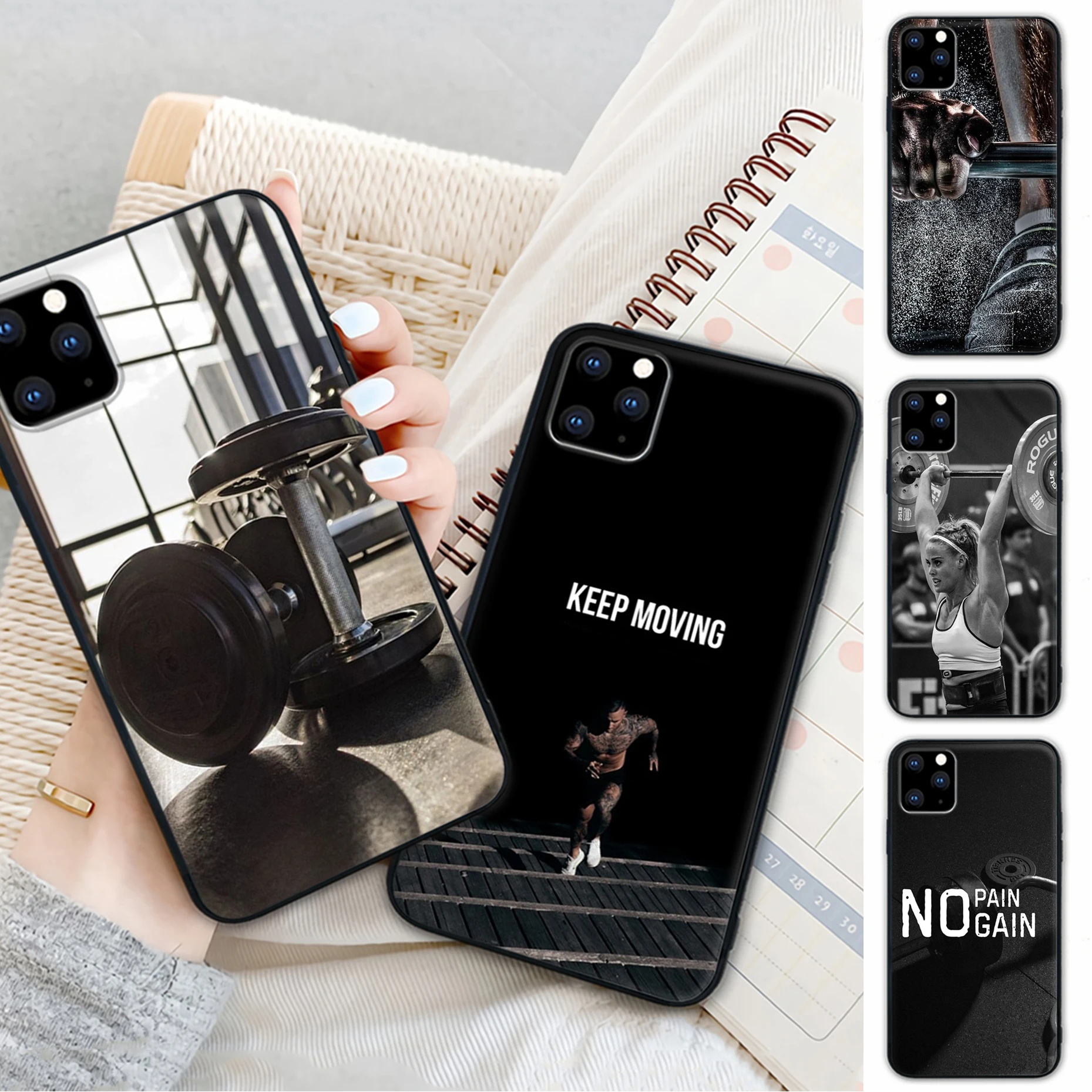 

Promotions Bodybuilding Gym Fitness Mobile Phone Case For Huawei Nova 5 T Y5 Y7 Y9 S Prime Mate 20 X 10 20 30 Lite Pro 9 Cover