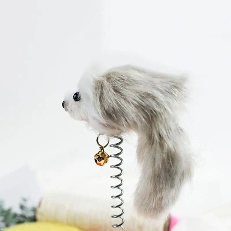 

Pet Cat Scratching Posts Sleep Bed Plush Ball Toy Kitten Climb Tree Sisal Spring Mouse Toy Claw Grinder