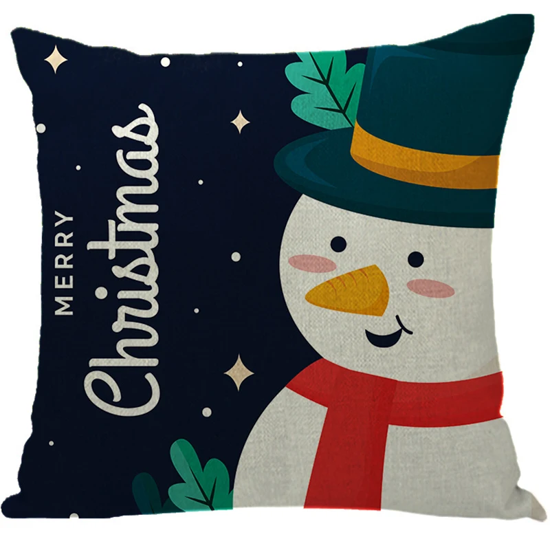 

Рождественские наволочки с изысканным принтом, Рождественская подушка, чехол для вечерние, украшение для дома HANW88