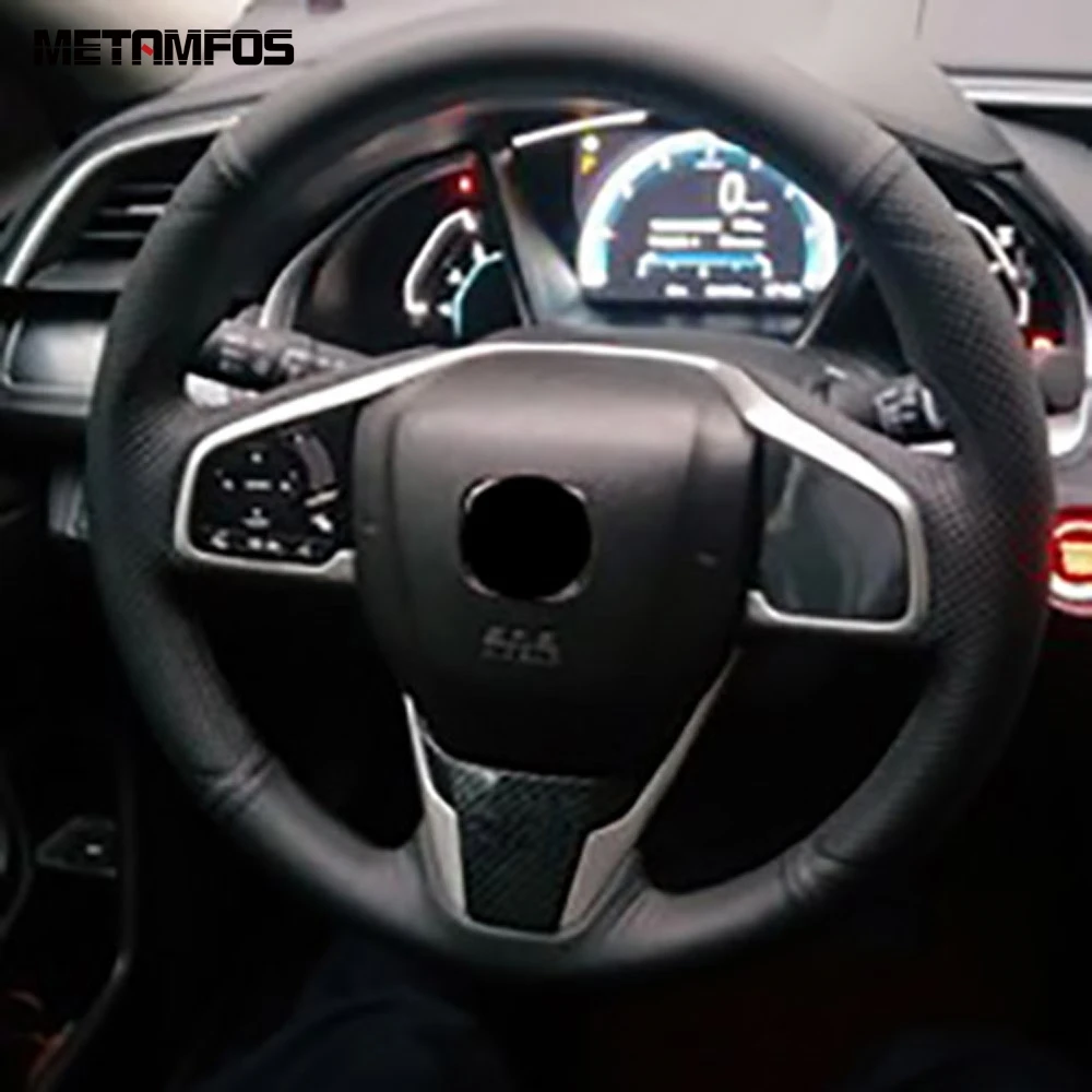 Для Honda Civic Sedan 2016 2019/CR V CRV 2017 2018 2019 накладка на руль отделка из углеродного волокна