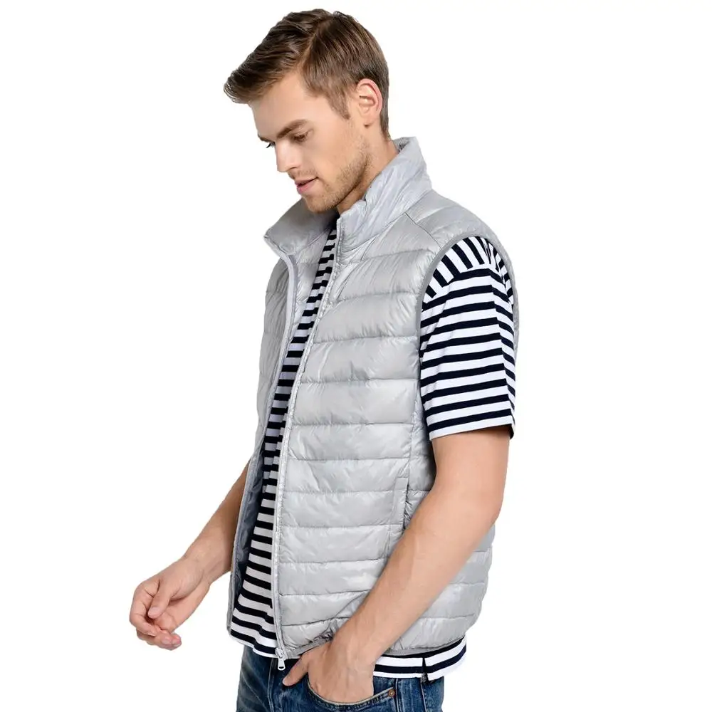 ZOGAA 2020 Men Sleeveless Jacket Winter Ultralight White Duck Down Vest Male Slim Vest Men's clothes Windproof Warm Waistcoat