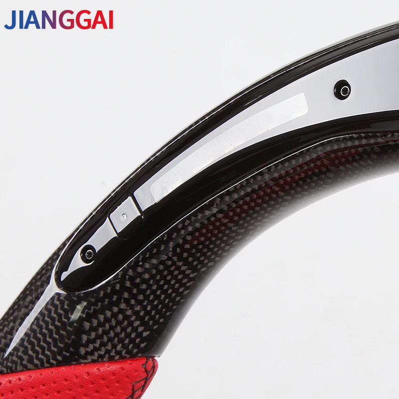 Рулевого колеса светодиодный Дисплей углеродное волокно красного цвета из