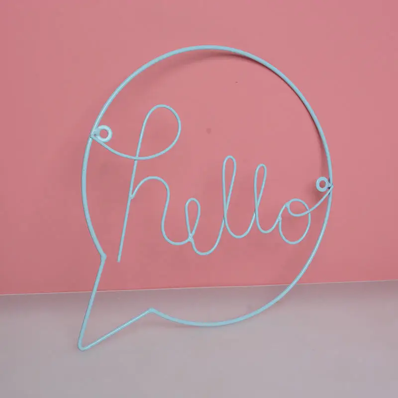 Скандинавские железные буквы Hello декоративная доска для детской комнаты
