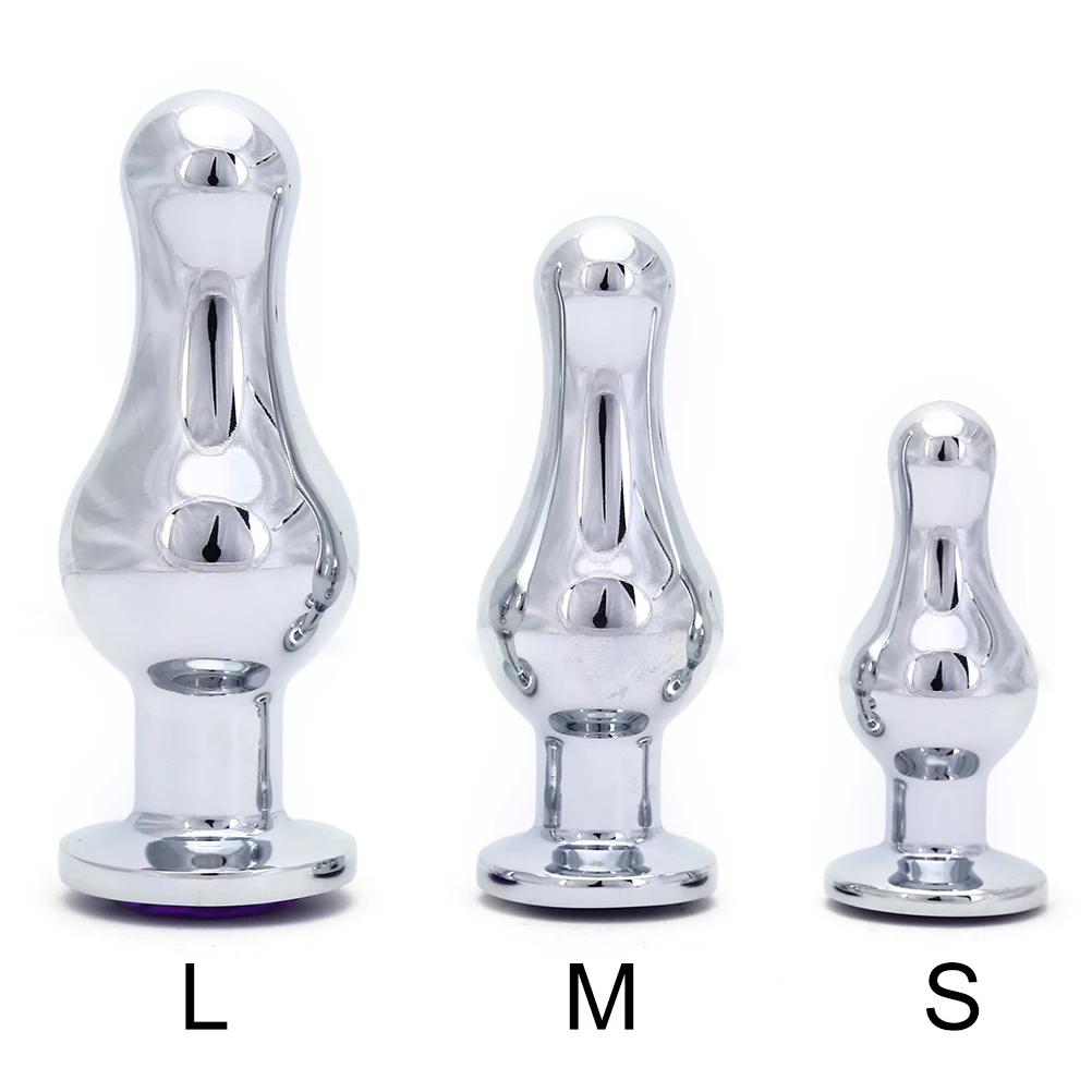 Металлическая Анальная пробка S/M/L Анальный силиконовый расширитель массажная