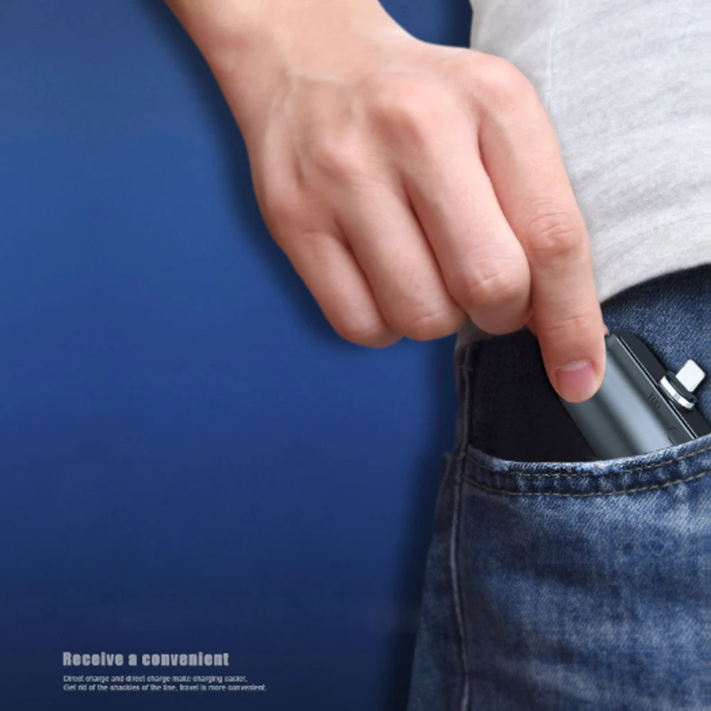 Новый 3 в 1 Магнитный притяжение банк питания капсулы Мини Аварийный портативный