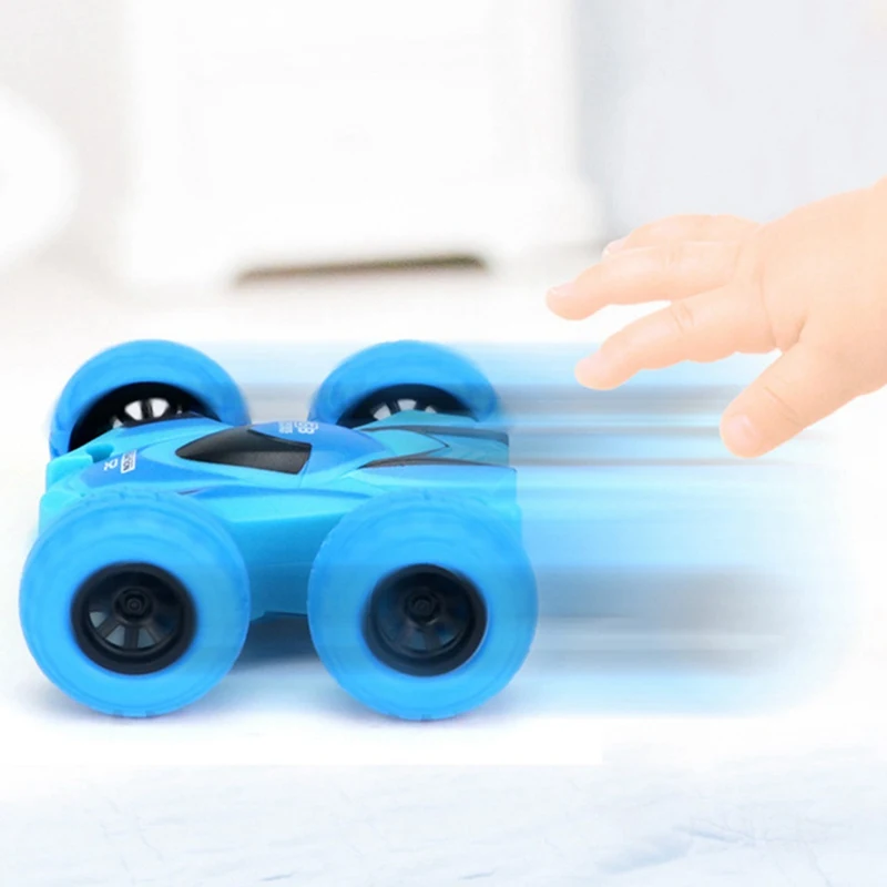 Ребенок фрикционные ударопрочный Поворот 360 градусов инерционная двухсторонняя