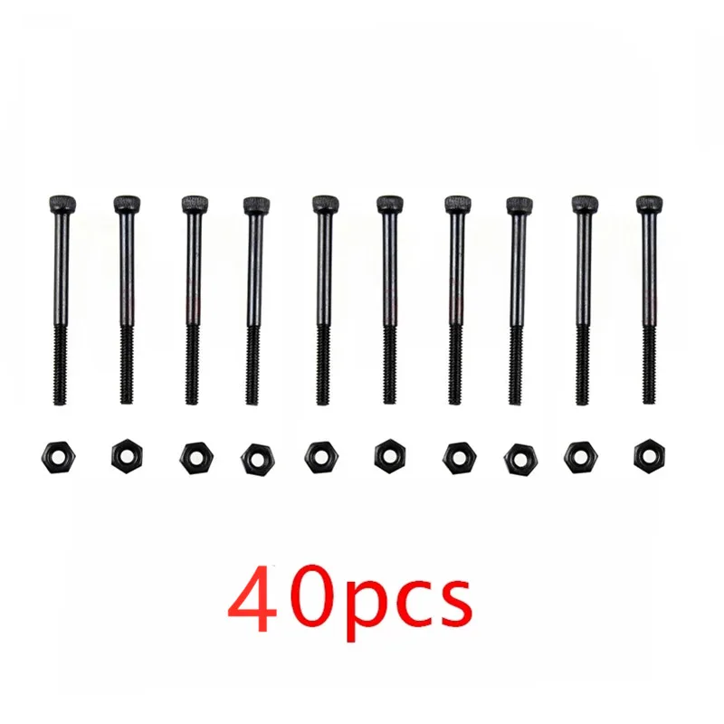 Самодельные винты RFDTYGR M2 M2 с полузубьями, шестигранные винты M2 * 25 мм для Tamiya MINI 4WD M2, полузубьи шестигранные винты WD-S048 40 шт./лот