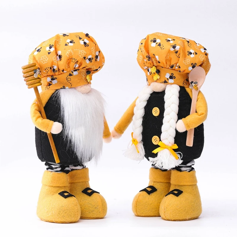 

Telescopic Bumble Bee Easter Gnome Chef Tomte Nisse Swedish Elf Farmhouse Decor R2JC