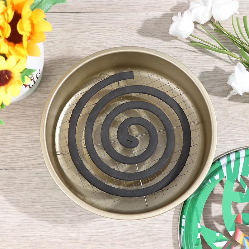 

Mosquito Coil Holder Portable Mosquito Incense Burner Fireproof Mosquito Incense Coil Tray Net Rack Box For Home Outdoor Camp